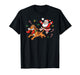 Funny Bloodhound Santa Claus Boots Christmas Womens Mens Kid T-Shirt