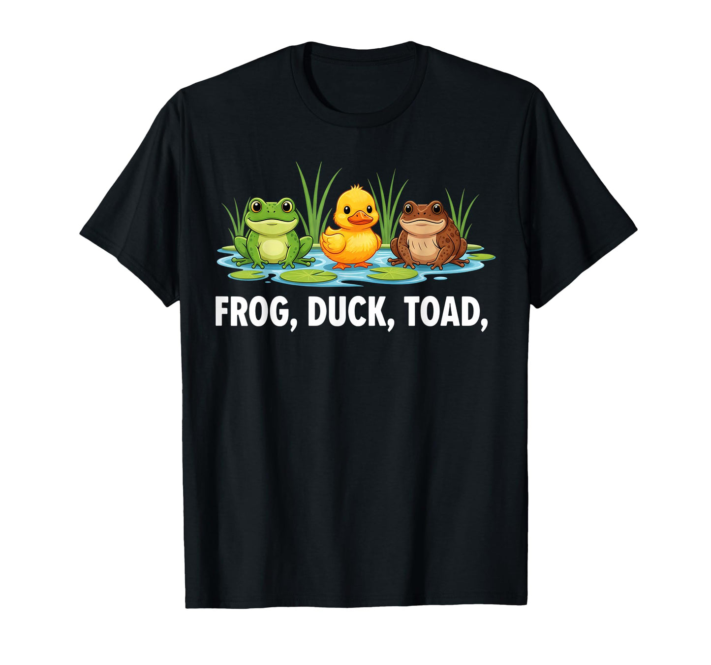 Funny Frog Duck Toad Zoological Men Women T-Shirt