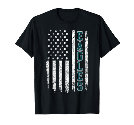 Vintage Eagle Women Men Kid Tees US Flag T-Shirt