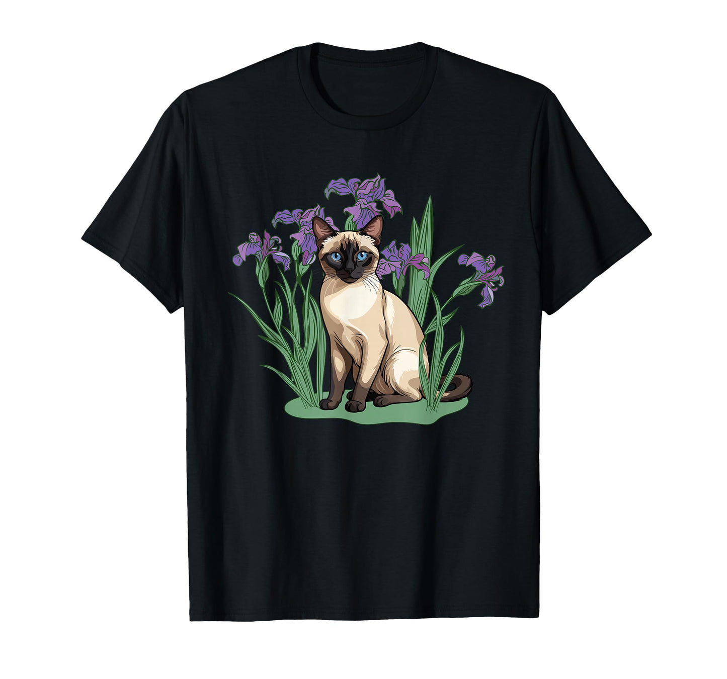 Siamese Cat Flowers Siamese Cat Owner Siamese Cat Lover T-Shirt