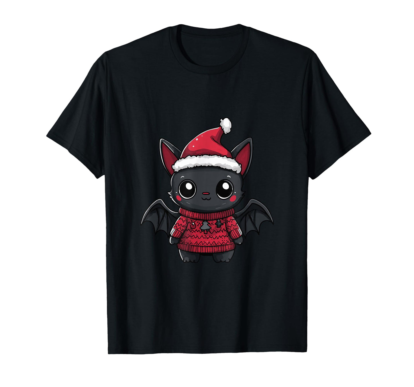 Cute Christmas Bat Animal | Xmas Holidays T-Shirt