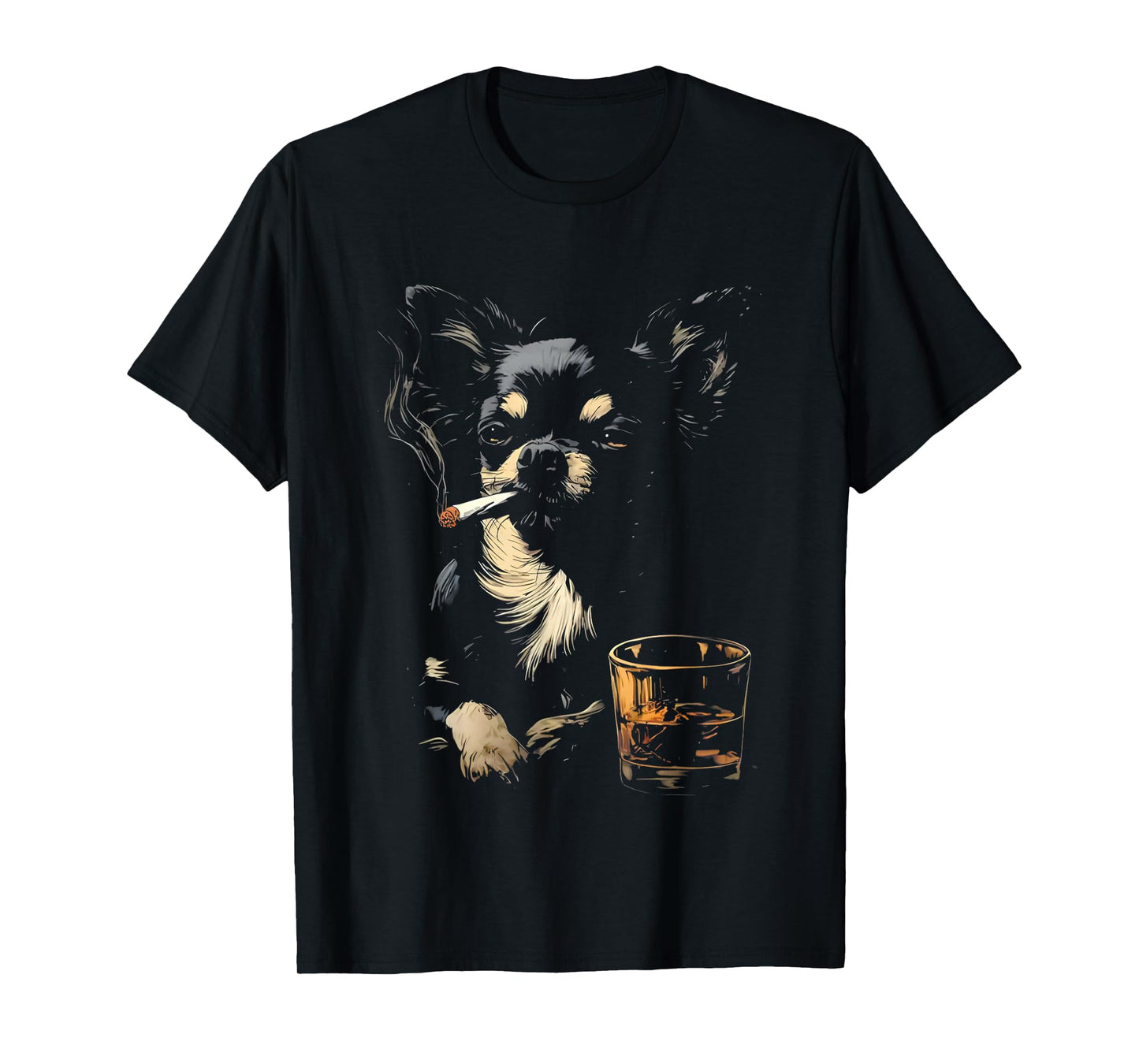 Funny Chihuahua Smoking T-Shirt