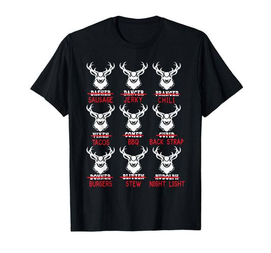 Deer Hunting Gift Hunter of All Santa's Reindeer T-Shirt