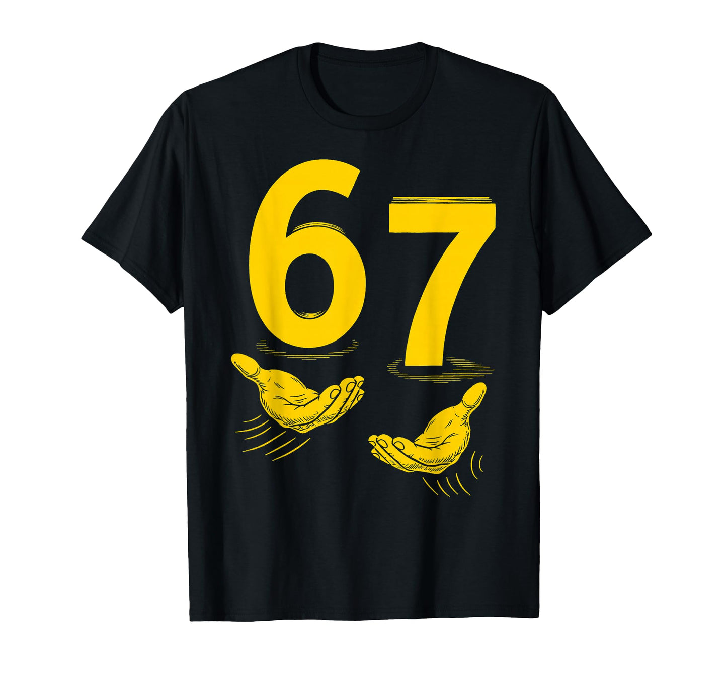 Six Seven 67 6 7 Kids 67 Teen Boys 6-7 Meme Hands 6/7 T-Shirt