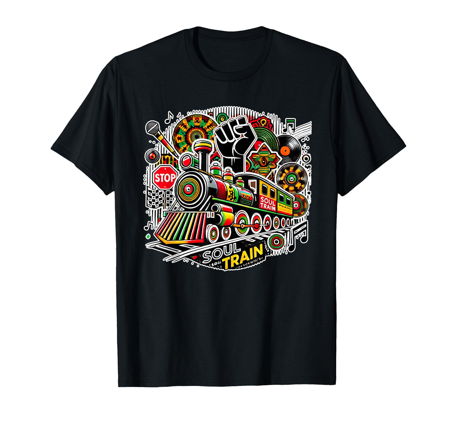 Soul Train African American Melanin Africa Black History T-Shirt
