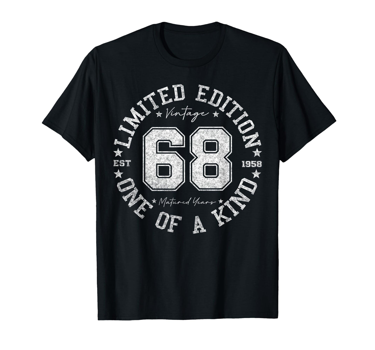 68 Year Old Gifts Vintage 1958 Limited Edition 68th Birthday T-Shirt