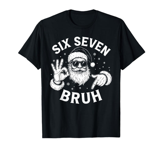 Six Seven 67 Christmas 6 7 Bruh Boys Kids 6-7 Meme Youth T-Shirt