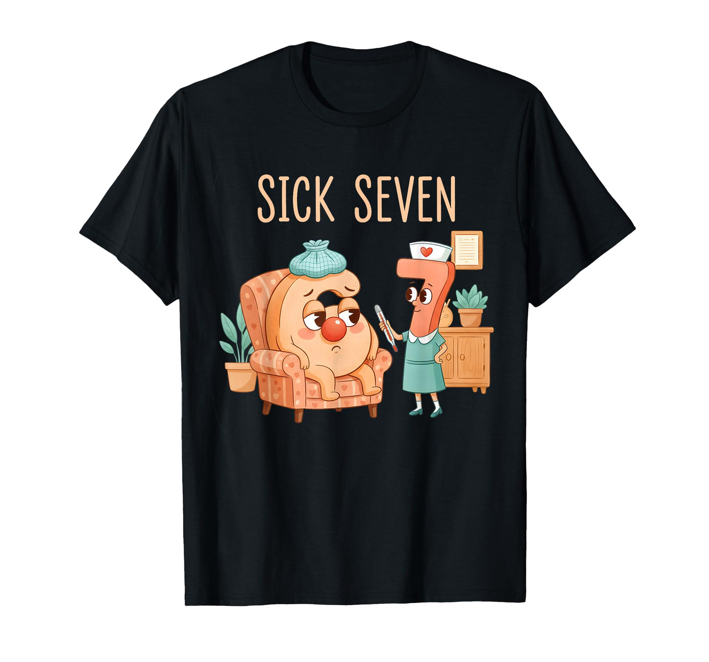 Six Seven 6 7 Funny 67 Gen Alpha Slang 6-7 Meme Nurse T-Shirt