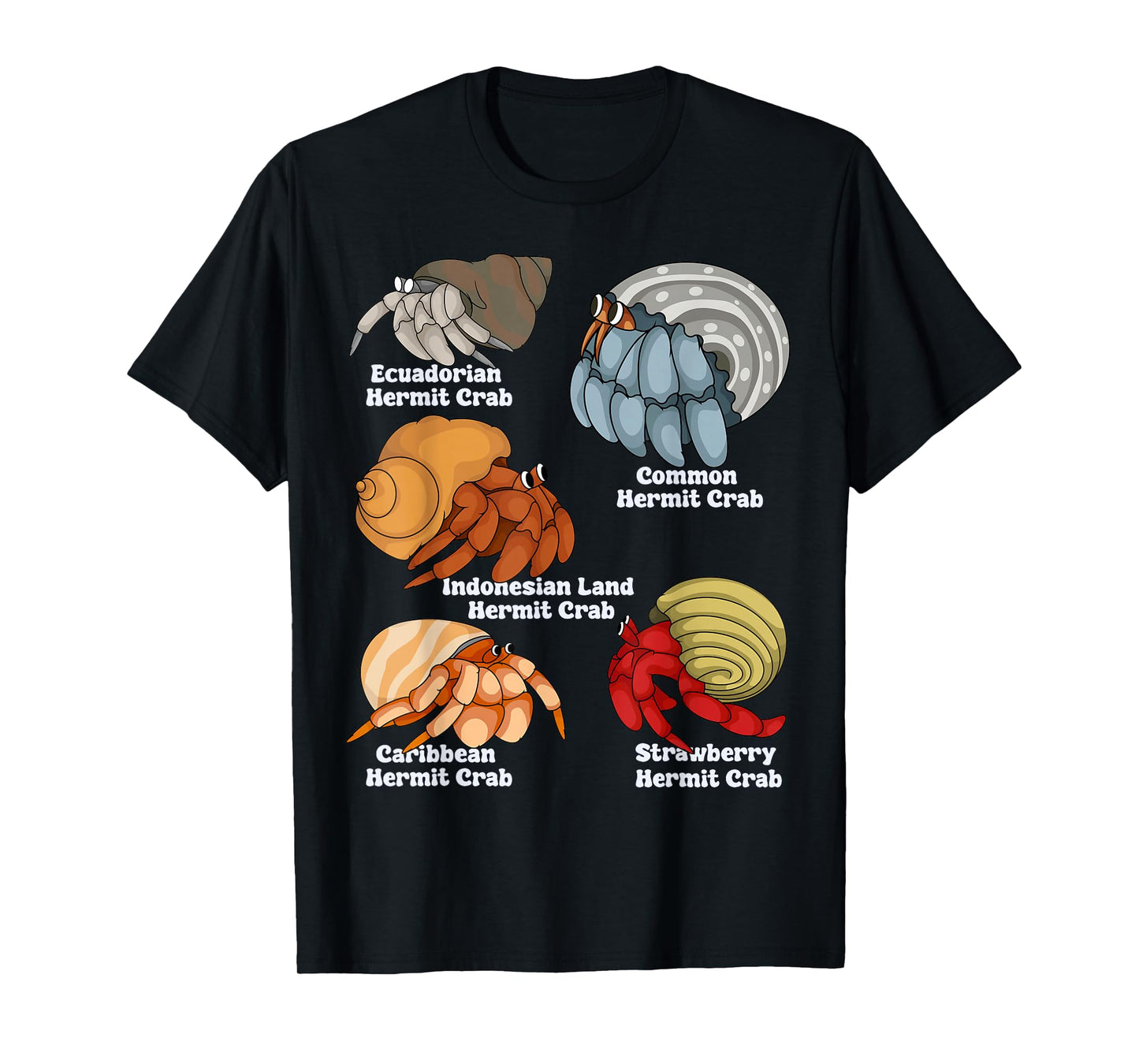 Hermit Crab Lover Kids Aquarium Species Hermit Crabs T-Shirt