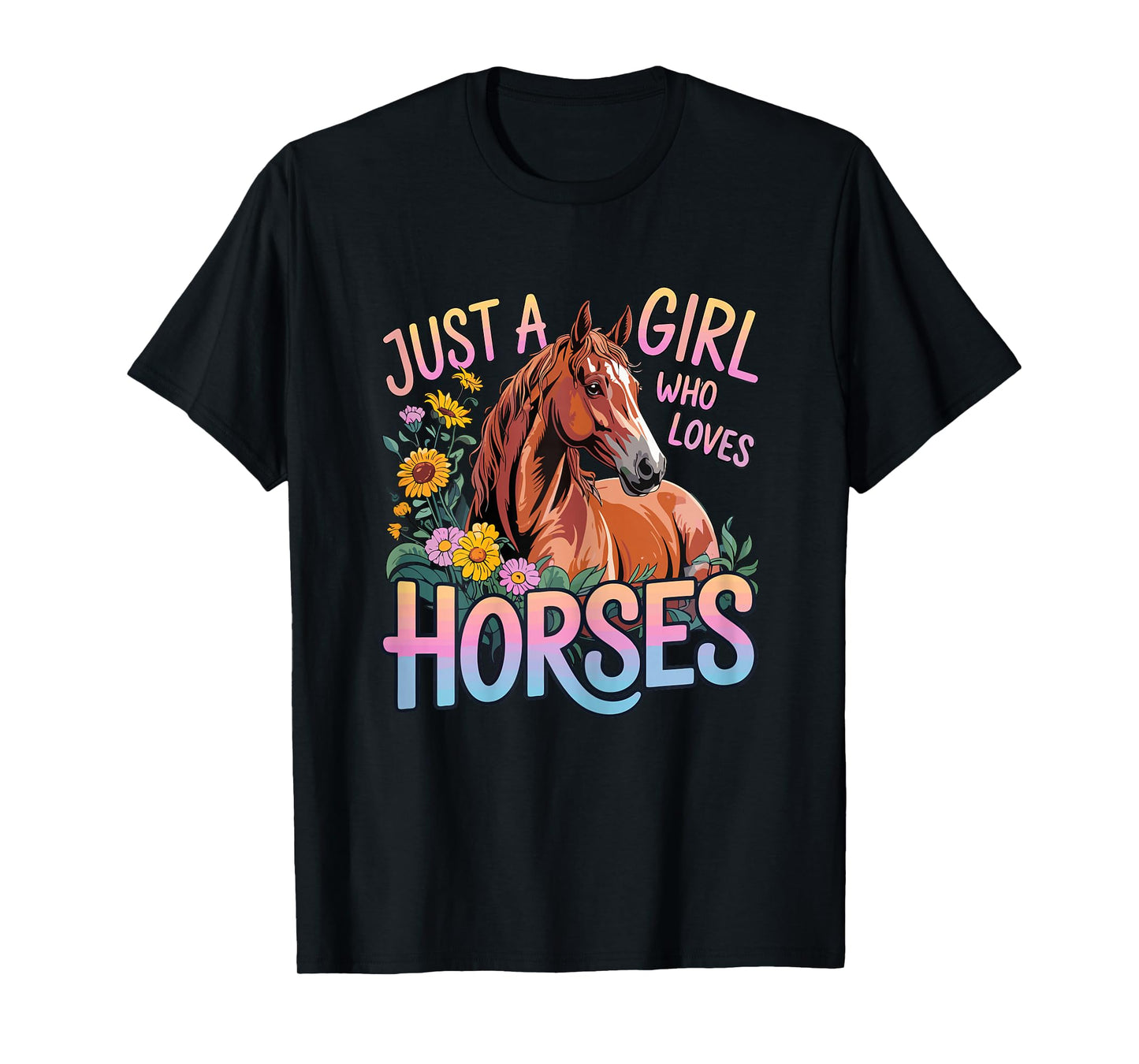 Horse Just A Girl Who Loves Horses T-Shirt