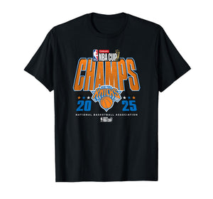 NBA Official Emirates Cup 2025 Champs New York Knicks T-Shirt