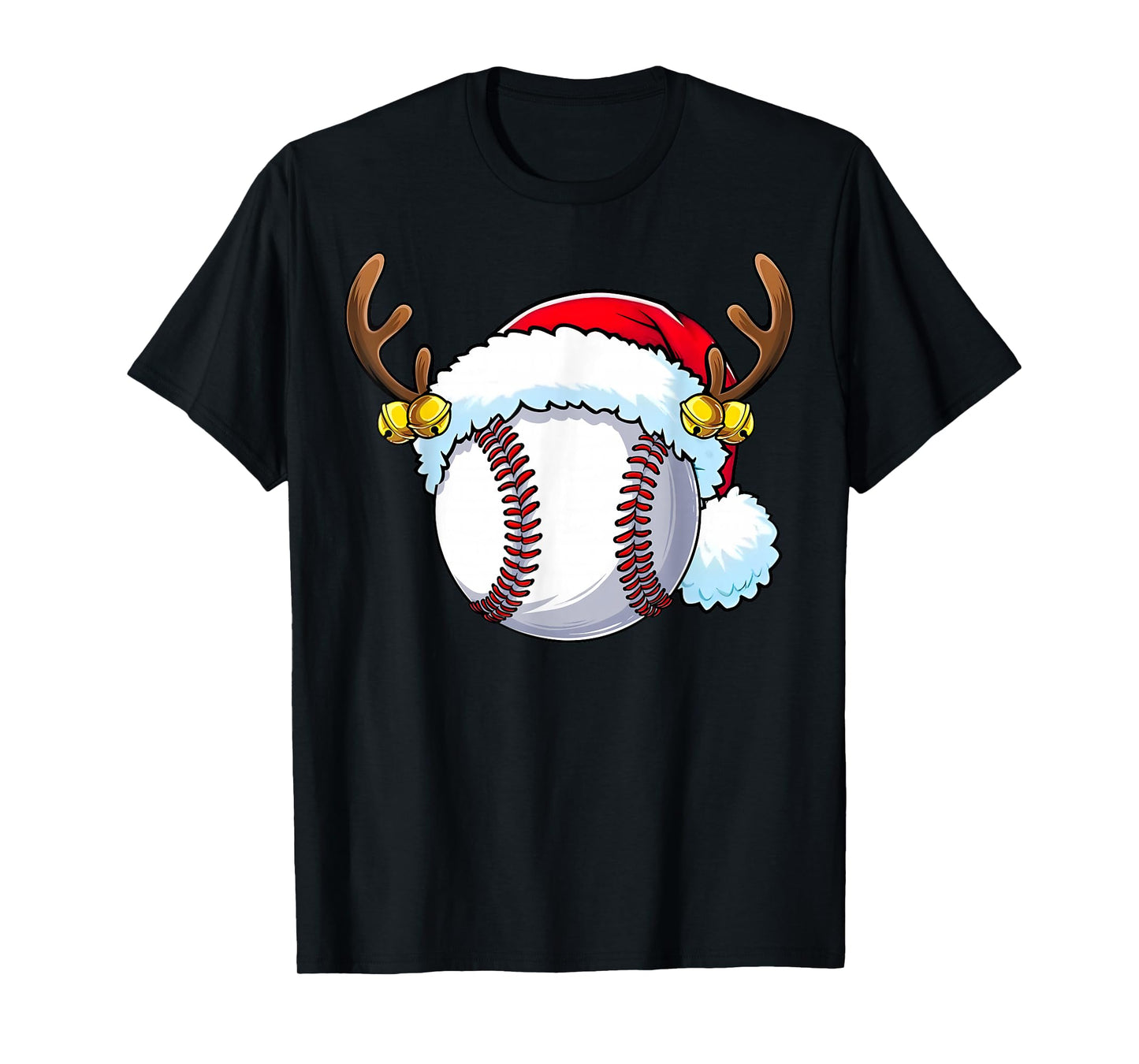 Baseball Santa Reindeer Christmas for Mens Boys Womens Kids T-Shirt