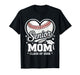 Proud Senior Mom Class of 2026 Baseball Graduation Heart Mom T-Shirt