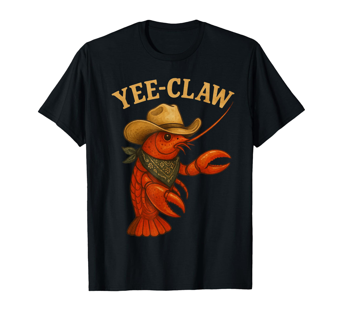 Yee Claw Funny Crawfish Cajun Seafood Party Boys Kids Men T-Shirt
