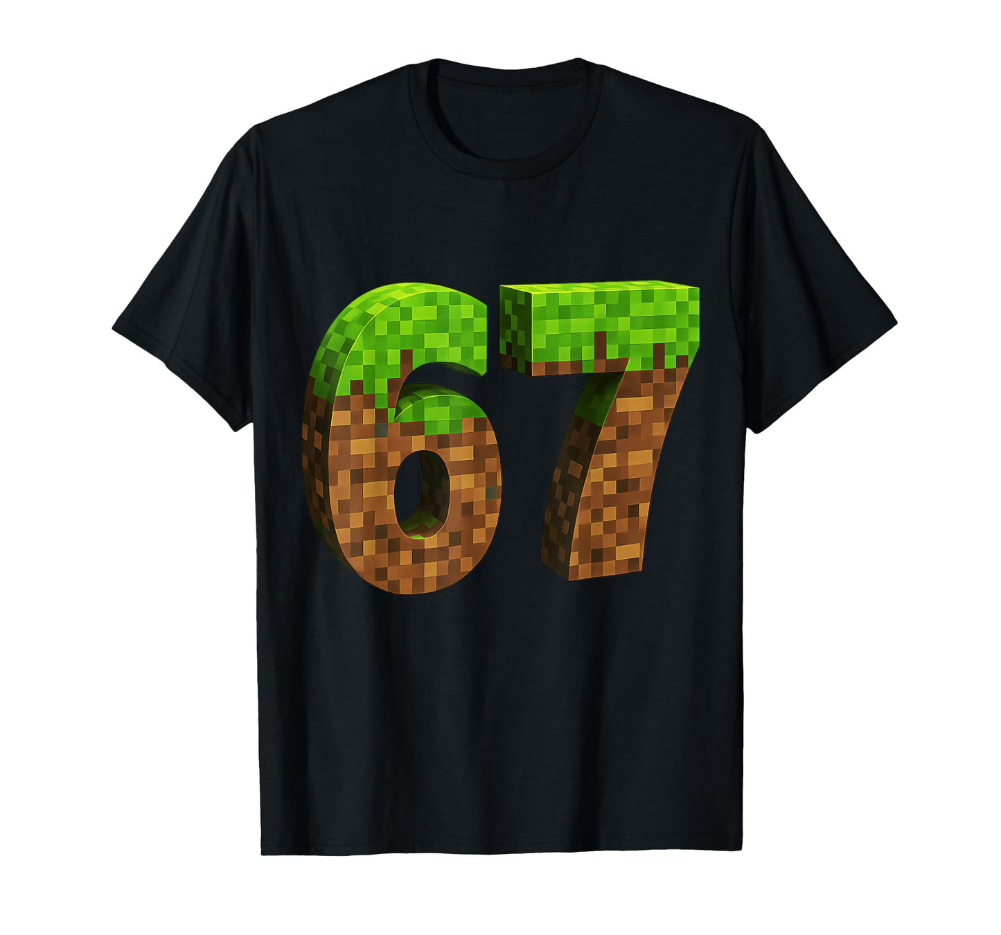Funny Six Seven 6 7 Meme Gen Alpha Slang Game Pixel 67 Boys T-Shirt