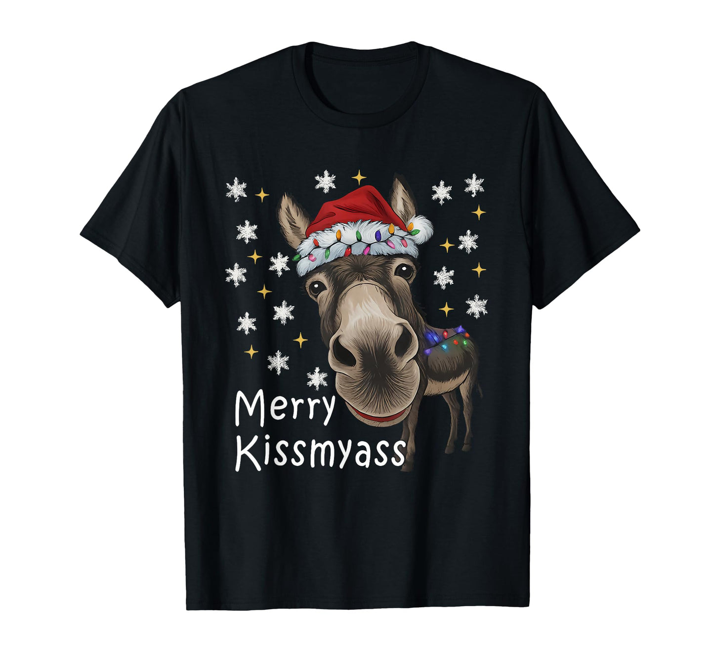 Merry KissMyAss Funny Christmas T-Shirt