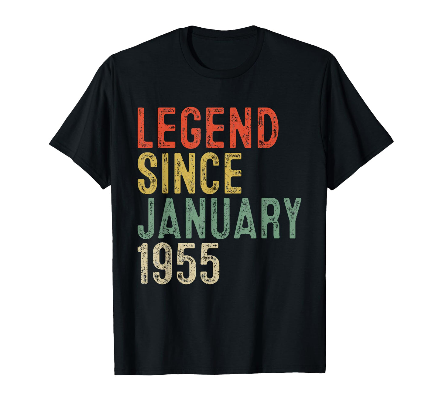 Legend Since January 1955 71st Birthday Gifts 71 Year Old T-Shirt