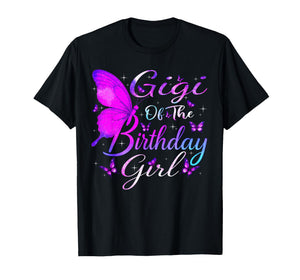 Gigi of The Birthday Girl Butterfly Party Matching Family T-Shirt