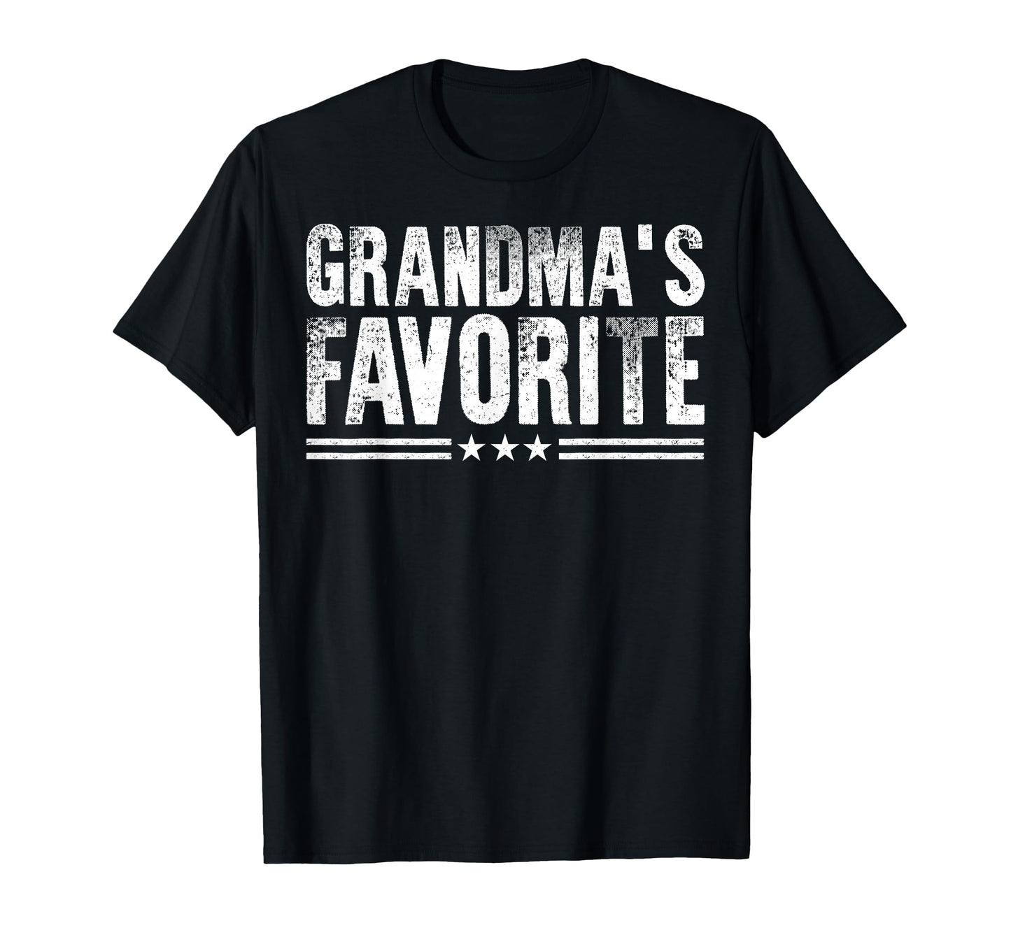 Grandma's Favorite, Grandson or Granddaughter Family Retro T-Shirt
