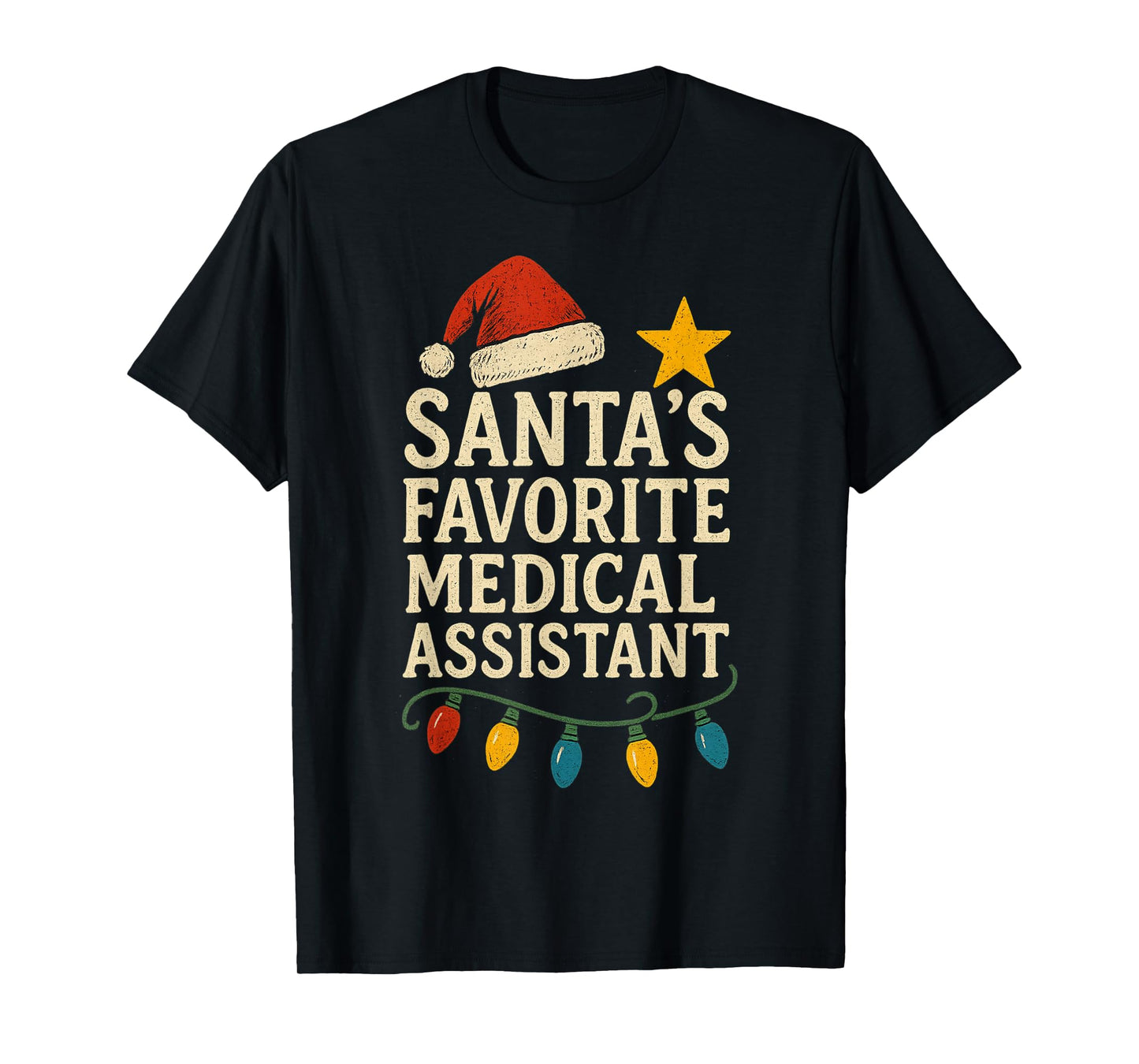 Santa's Favorite Medical Assistant Christmas Clinical Assist T-Shirt