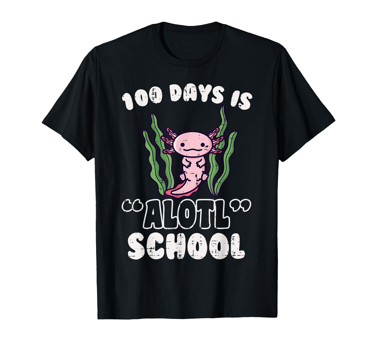 100 Days is Alotl School Axolotl 100th Day Boys Girls Kids T-Shirt