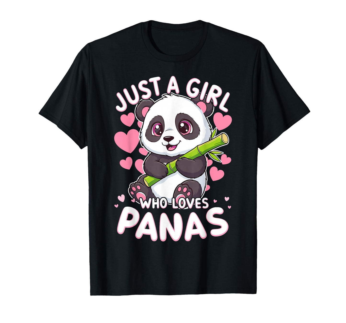 Panda Cute Animal Just a Girl Who Loves Pandas T-Shirt