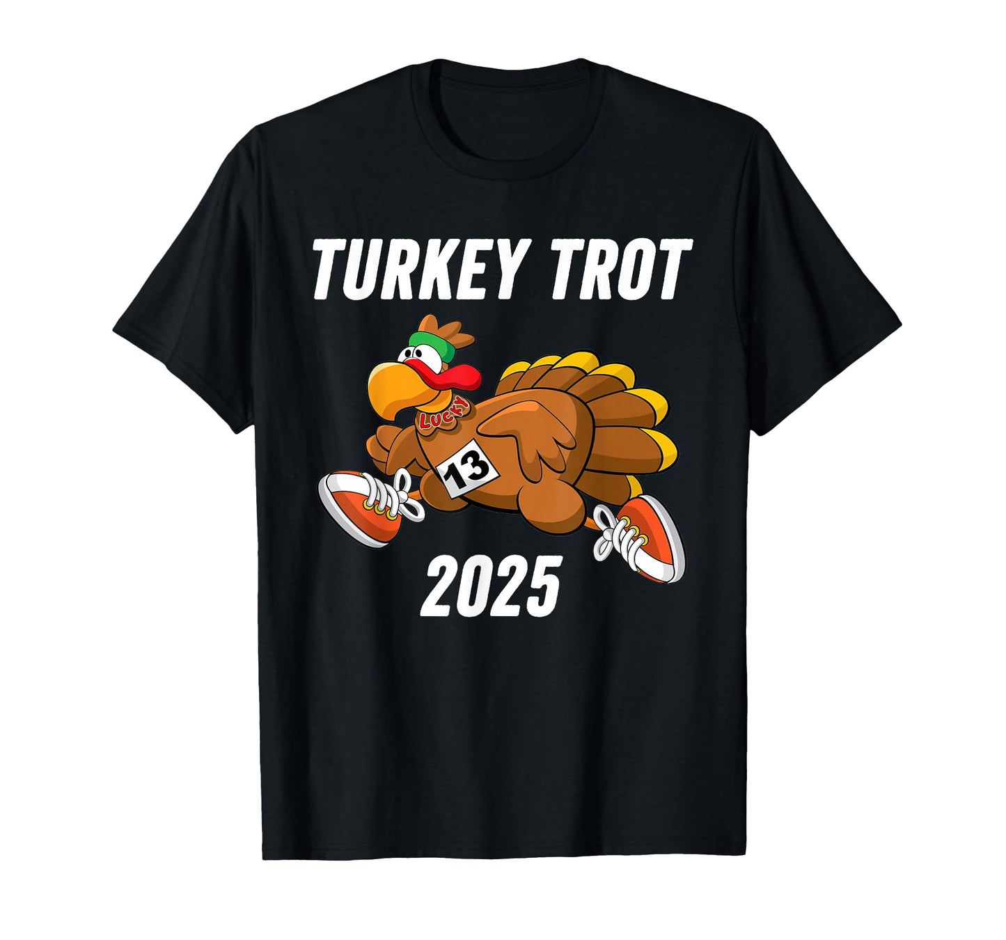 Running Turkey Trot Thanksgiving 2025 for Boys Girls Kids T-Shirt