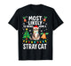 Most Likely to Bring Home a Stray Cat Christmas Costume Xmas T-Shirt