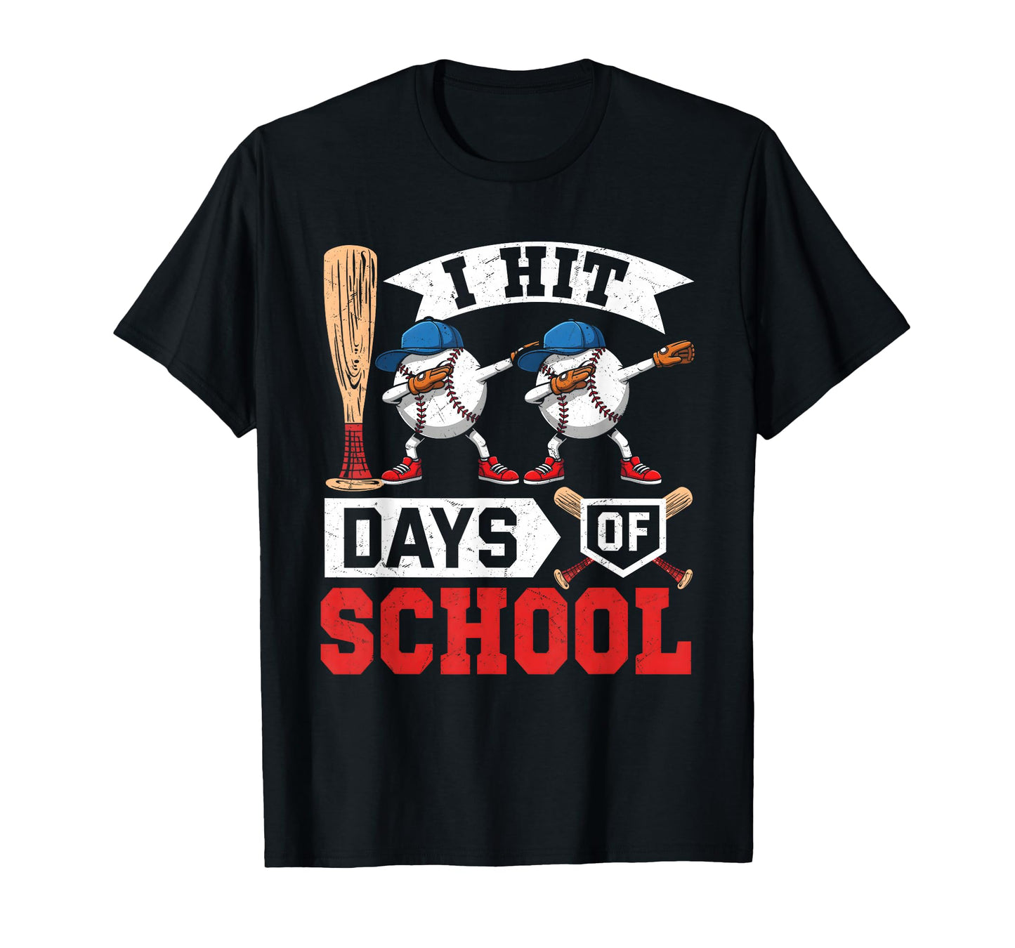 Kids 100 Days of School Boys 100th Day Baseball Toddler Boy T-Shirt