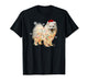 Funny American Eskimo Dog Santa Merry Christmas Lights T-Shirt