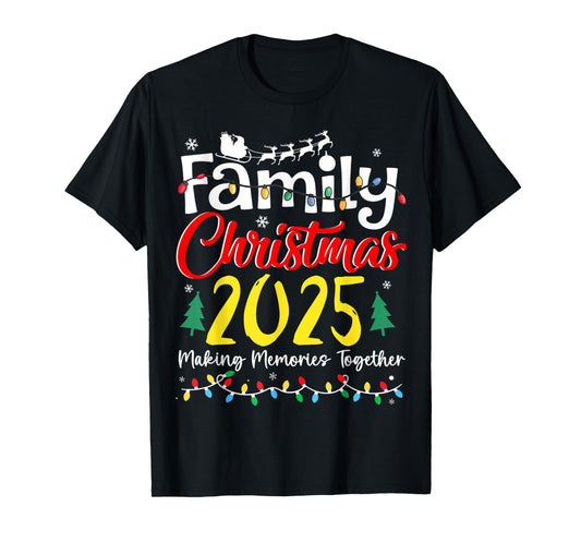 Family Christmas 2025 Matching Outfit Xmas Squad Santa T-Shirt