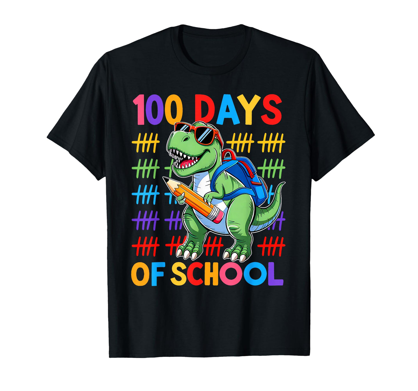 100 Days of School Dinosaur Boys 100 Days Smarter 100th Day T-Shirt