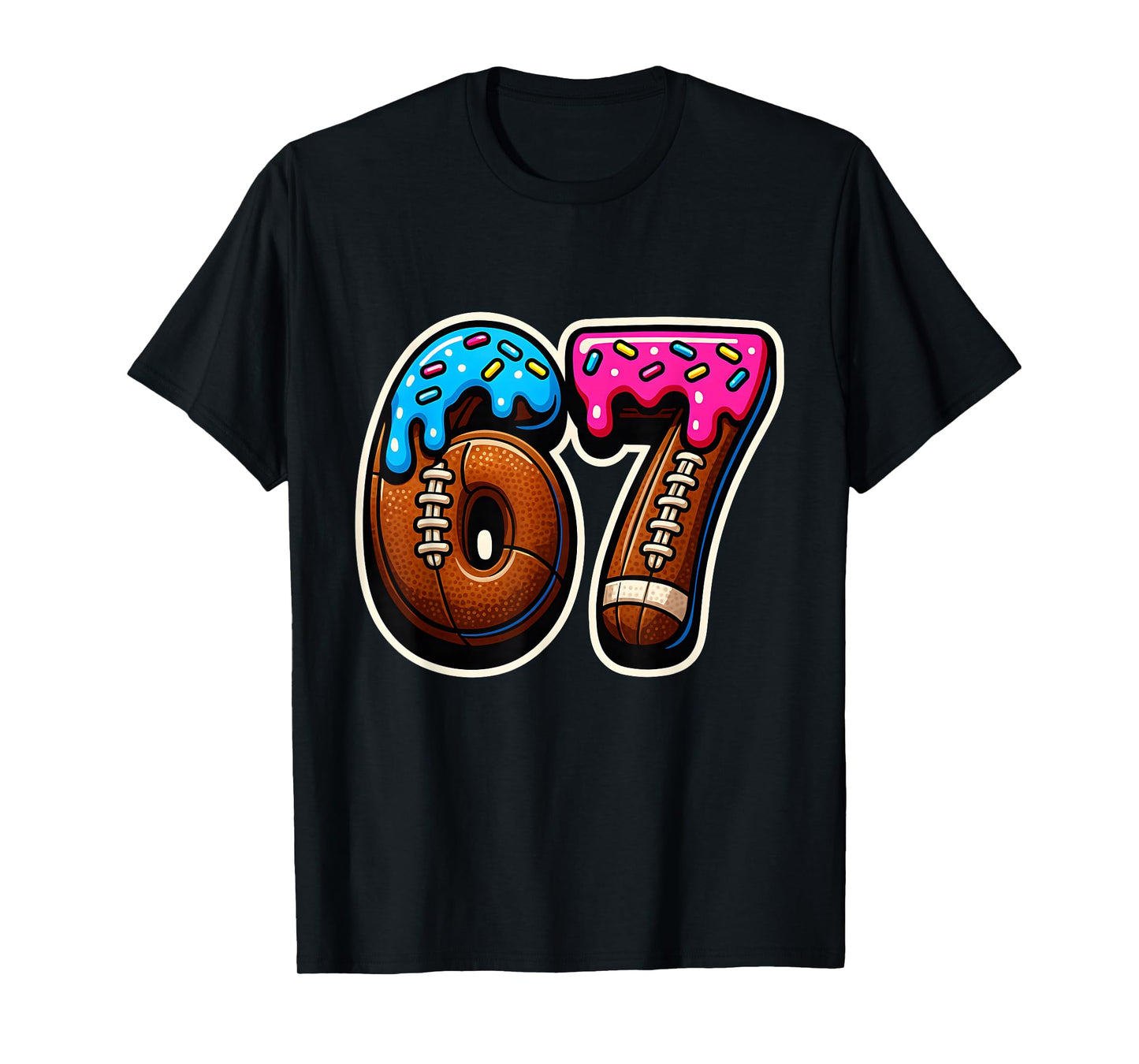 Six Seven Football Drip T-Shirt