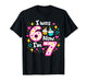 Funny 7 Years Old Birthday I was 6 Now I'm 7 6 7 Kids Girls T-Shirt