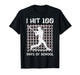 I Hit 100 Days of School Baseball Player 100th Day Boys Kids T-Shirt