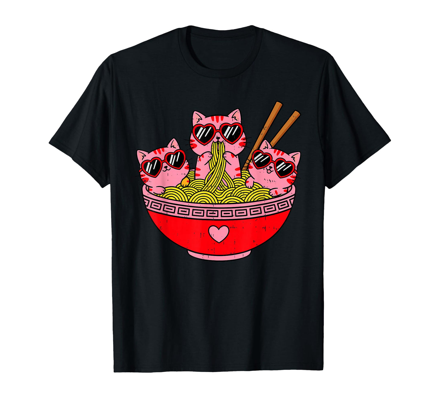 Cat Kitten Valentine Anime Valentines Day for Kid Boys Girls T-Shirt