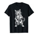 Cat Playing Saxophone Funny Cat Musician Saxophonist T-Shirt