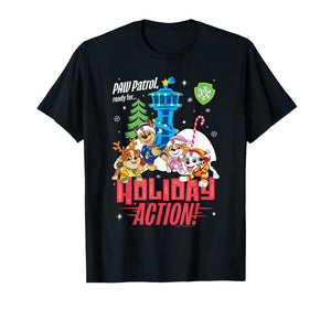 PAW Patrol Christmas Ready for Holiday Action T-Shirt