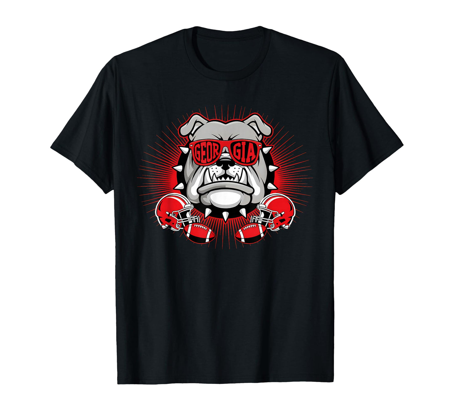Retro GA Georgia Dog Sport Lovers Tee for Men Women Kids T-Shirt
