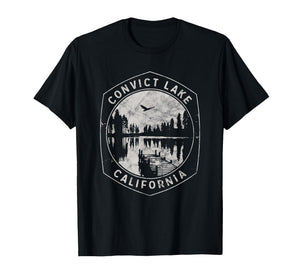Vintage Convict Lake California Outdoors Vacation T-Shirt