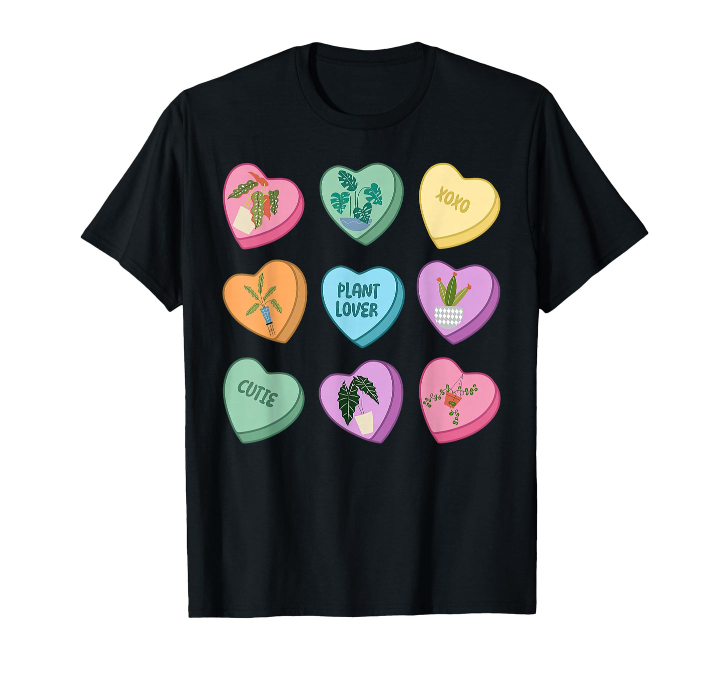 Heart Candy Valentine Plant Gardener Gardeners Houseplant T-Shirt
