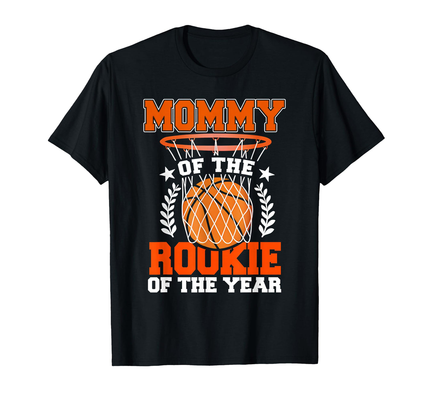 Mommy of Rookie 1st Basketball Bday Theme Matching T-Shirt
