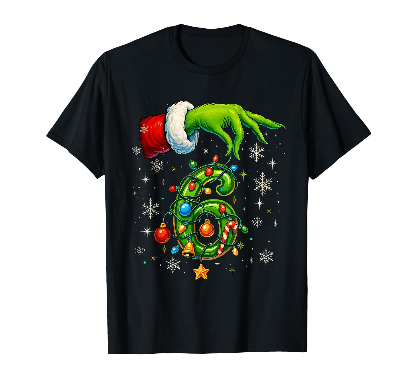 Six Seven 67 Meme Funny Christmas Couple Matching T-Shirt