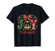Joy to The World Patchwork Nativity Christmas T-Shirt