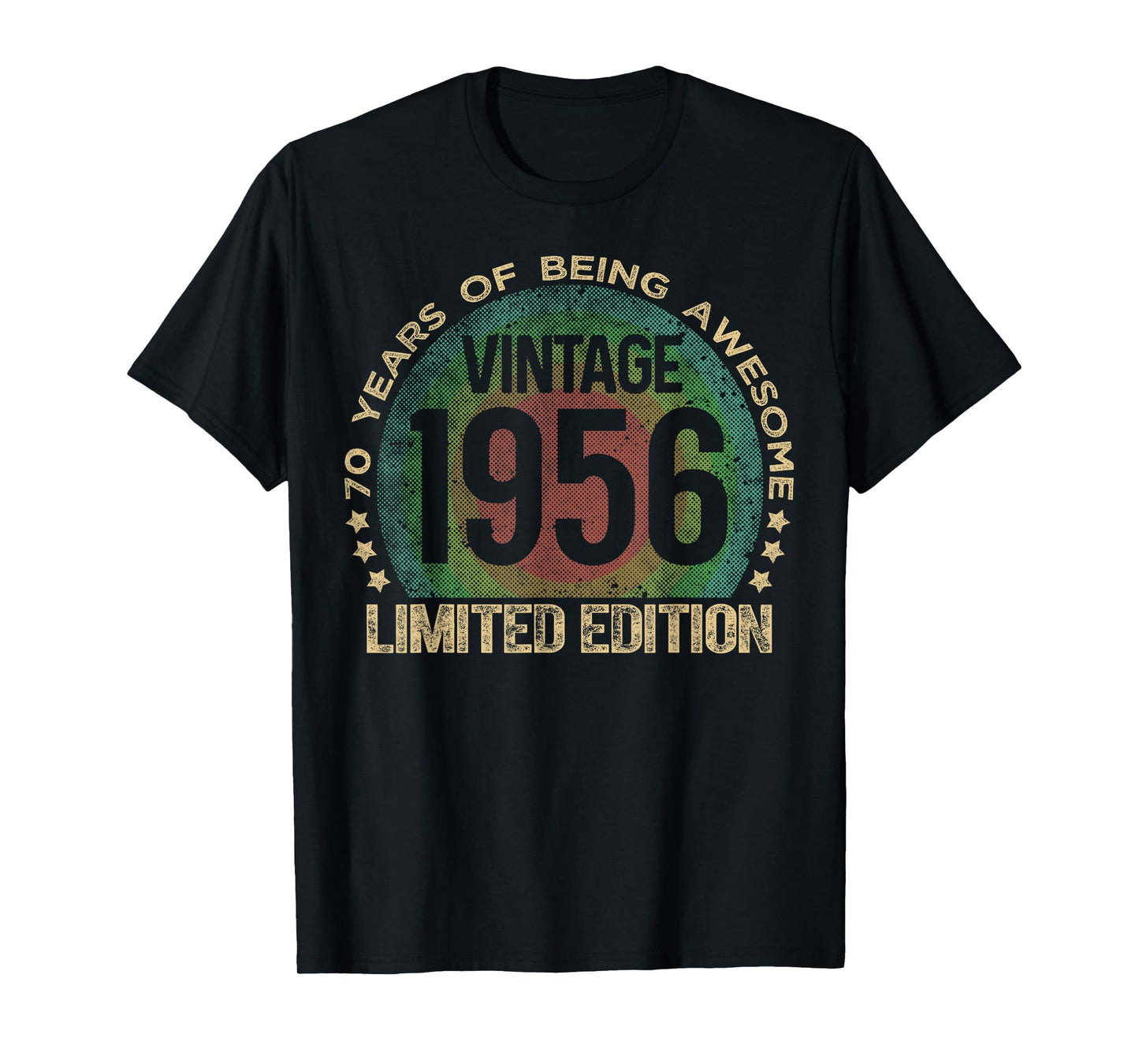 70 Year Old Gifts Vintage 1956 Limited Edition 70th Birthday T-Shirt