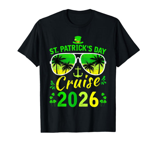 St Patrick's Day Cruise 2026 Funny Family Matching T-Shirt
