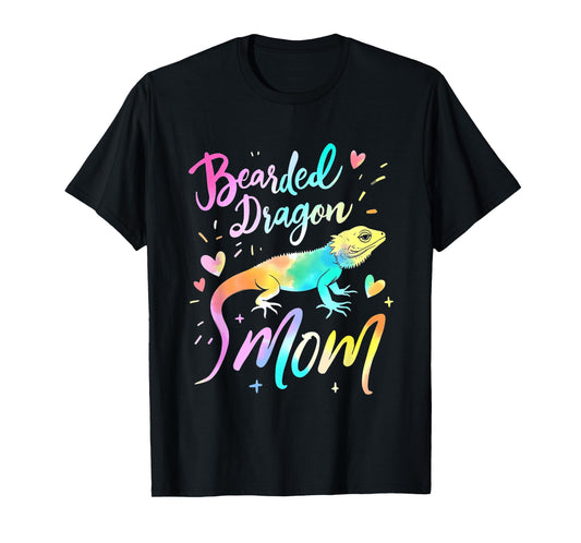 Bearded Dragon Mama Design Colorful Bearded Dragon Mom T-Shirt
