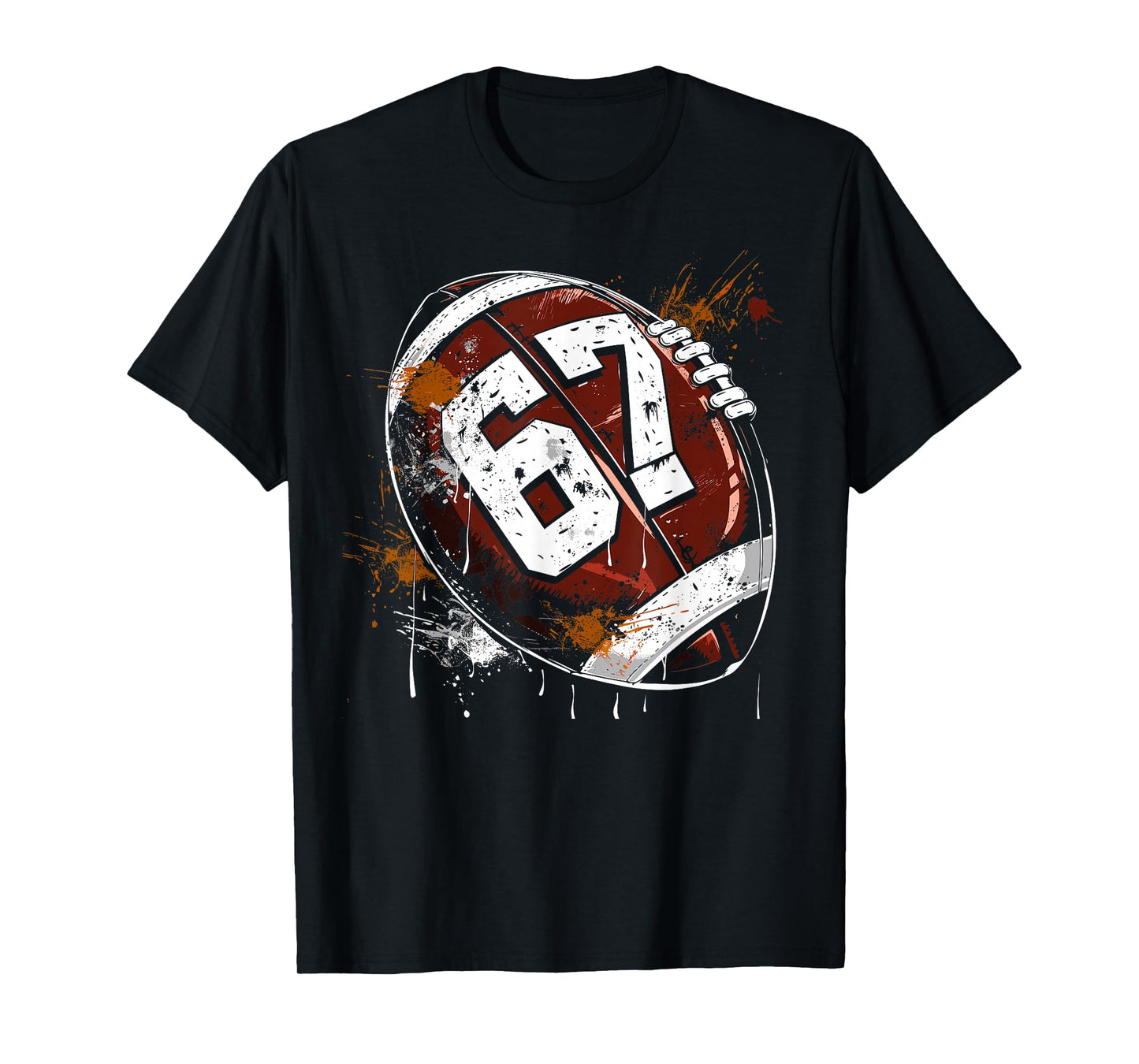 Football 67 Six Seven Alpha Slang 6 7 Meme Kids Teachers Boy T-Shirt