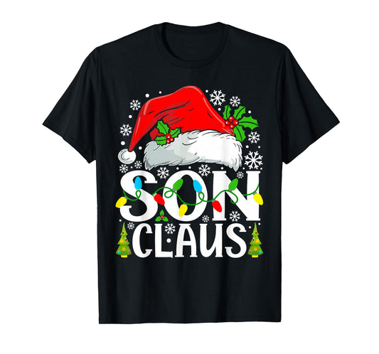 Son Claus Funny Christmas Family Matching T-Shirt