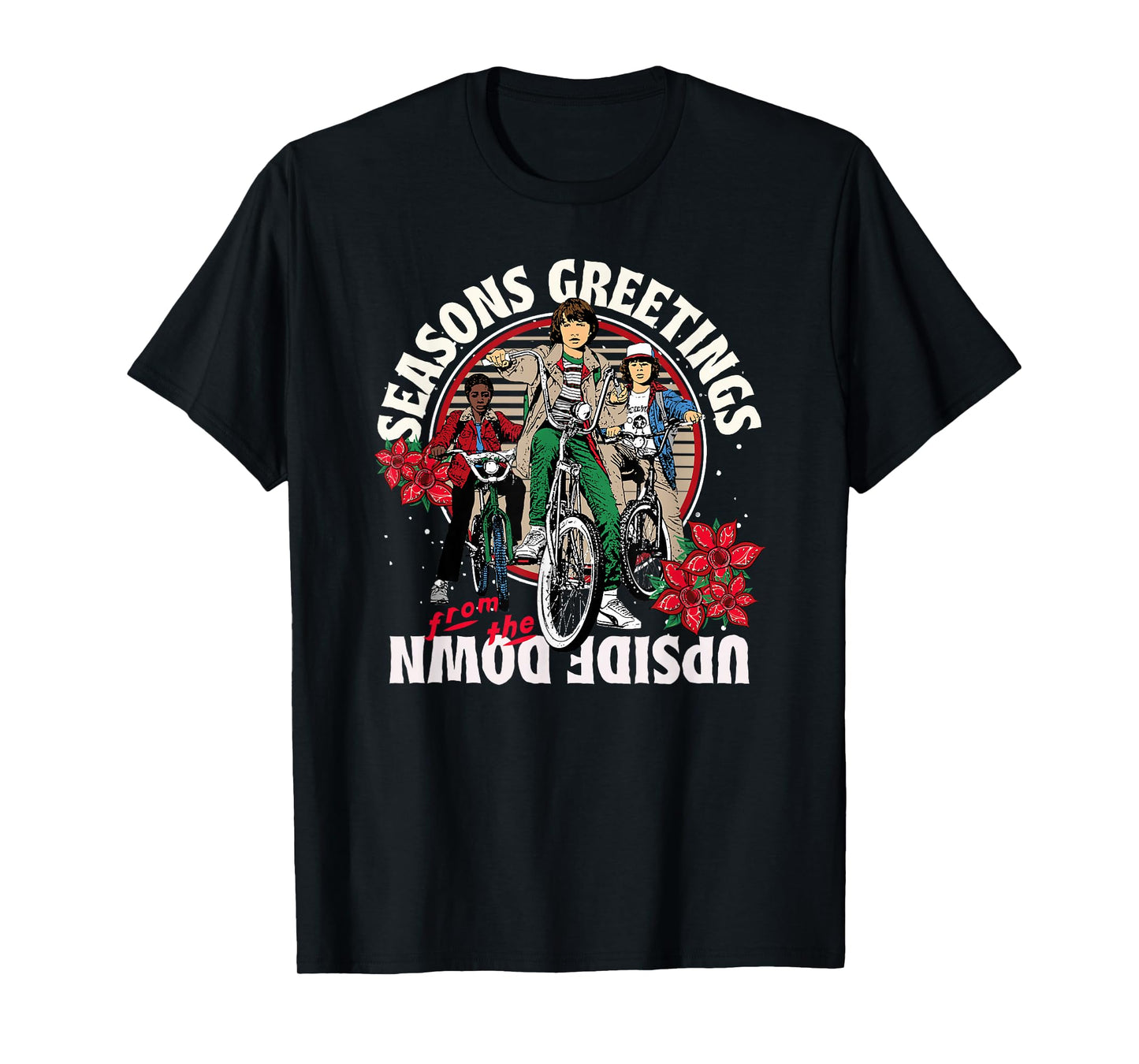 Stranger Things Christmas Greetings from The Upside Down T-Shirt